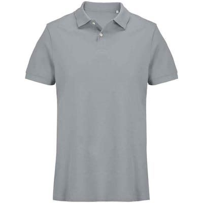 SOLS Unisex Adult Pacific Piqué Tweelingnaaldssteek Poloshirt (Puur Grijs)