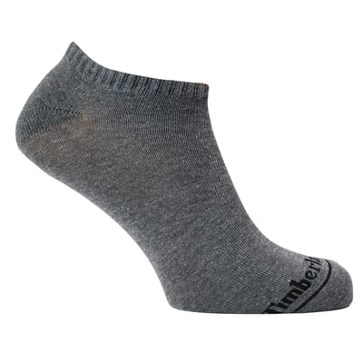 Timberland Uniseks Adult Core No-Show Sokken (Set van 3) (Donkergrijze heide)