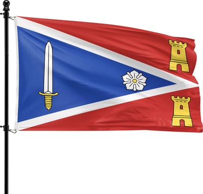 VlagDirect - Zaltbommel vlag - Gemeente Zaltbommel vlag - 90 x 150 cm.
