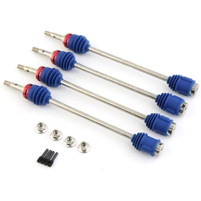4 STUKS Stalen Voor- en Achteraandrijfas CVD Aandrijfas 5451R Vervanging voor Traxxas 4PCS blauw