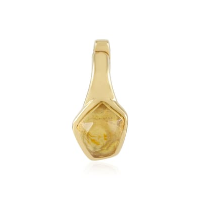 Cavill - Zilveren Hanger met Citrien 1,26 ct - 925 Sterling Zilver Verguld - Fancy Roos Geslepen Edelsteen - Elegant Sieraad Dames
