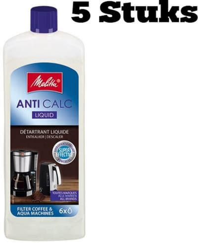 Melitta Ontkalker 250ml - 5 Stuks