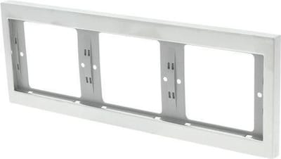 Berker K5 Inbouw Afdekplaat - 3-voudig Horizontaal - RVS