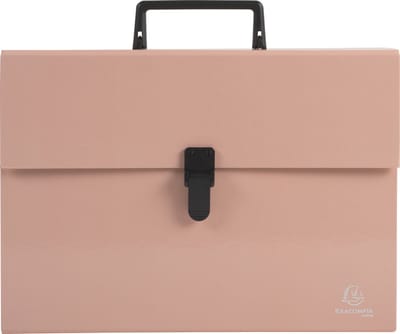 Exacompta 4x Sorteerkoffer met handvat 18 vakken Aquarel - Koraal - 56767E