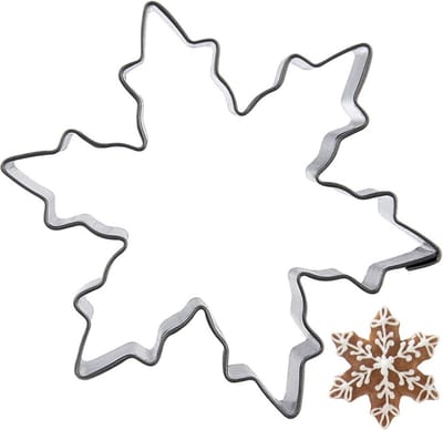 Koekjessnijder Edelstaal Sneeuwvlok 5,5 cm - Vormen - Uitsteekvorm - Cookie - Cutter - Uitsteekvormpjes - Koekjes - Bakken