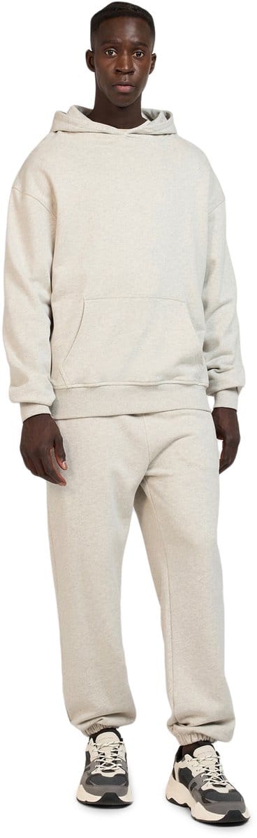 WOTEGA Heren Joggerbroek VibeJog – Loose Fit – Katoen – Beige – Elastische taille & Boorden