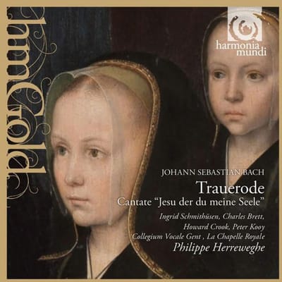 CD JOHANN SEBASTIAN BACH INGRID SCHMI  Trauerode Cantate jesu Der Du Me HMG501270 Harmonia Mundi 2008 Europa Klassiek Gebruikt brown