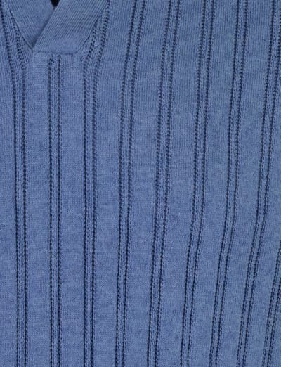 Baileys Polo Allover Drop Needle Knit Stripe Texture Riviera Blue / male