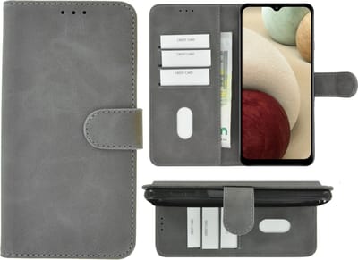Hoesje Geschikt voor Samsung Galaxy A13 5G - Book Case Wallet Grijs Cover