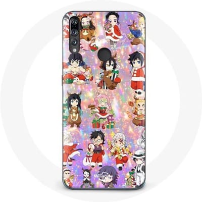 Coque pour Huawei P30 Lite Demon slayer merry christmas affiche le cadeau de noël