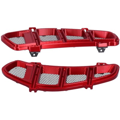 Motorfiets Radiatorbeschermer Grille Randafdekking Links Rechts Rood Geschikt voor Piaggio VESPA GTS 250 300 2013 2020 red