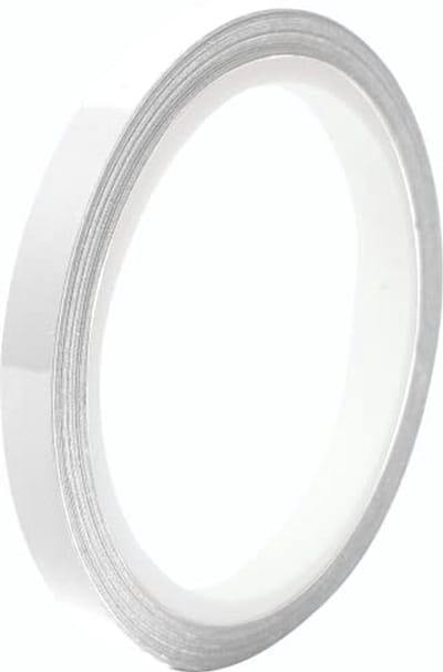 Zelfklevende premium strip voor auto, motorfiets, boot en fiets - 10 m mat wit (9 mm)