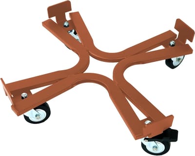 Plantenroller - Plantencarretje Trolley - Zware Potten Verplaatsen - Met Rem Wiel - 55 cm Doorsnede - Cotto