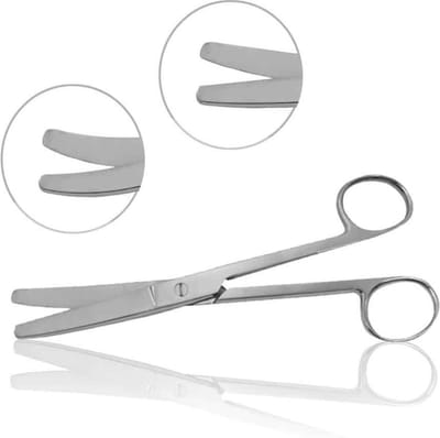 Belux Surgical Instruments Tandheelkundige Schaar 20 cm – Stomp/Stomp – Chirurgisch RVS – Autoclaveerbaar – Herbruikbaar – Niet Steriel – Tandartsinstrument