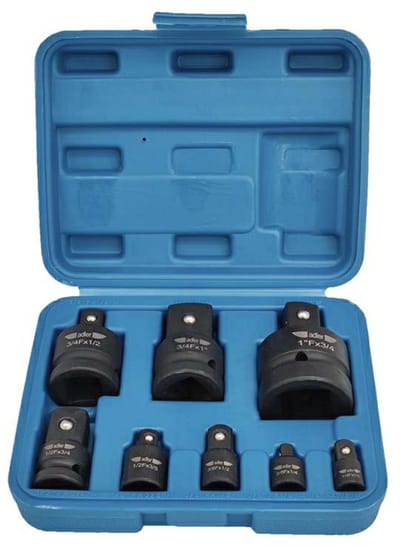 Adler AD-1104 Serie - Impact Adapter Set - 8 stuks - Cr-V Staal