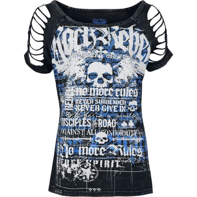 Rock Rebel by EMP - Rock T-shirt - Original Sinners T-Shirt - S tot XXL - voor Vrouwen - grijs