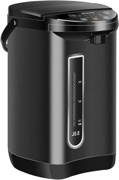 Heetwaterdispenser - Thermoskan - Snel water verwarmen - 6 Temperatuurstanden - 5 Liter - Zilver