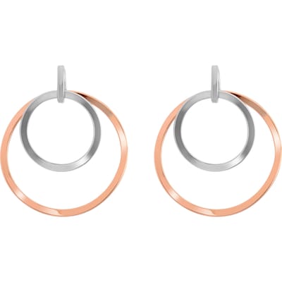 Orphelia 'Margot' Dames 925 Sterling Zilveren Oorbellen - Zilver/Roze ZO-7387