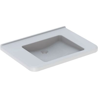 Geberit Renova Comfort Square washbasin 75 cm, barrier-free, without tap hole and overflow 128576000