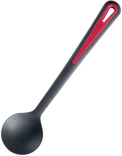 Westmark Groente-/Wok-/Koeplepel, Hittebestendig tot 270 °C, PPA, Lengte: 31,5 cm, Gallant Plus, Zwart/Rood, 29652275
