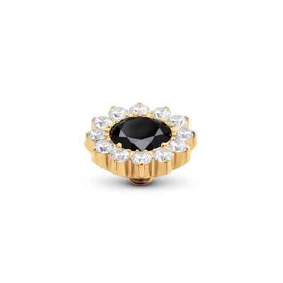 Melano Twisted Slay Steentje Black | Goud