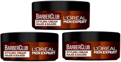 L’Oréal Paris Men Expert BarberClub Beard & Hair Styling Cream - 3 x 75 ml