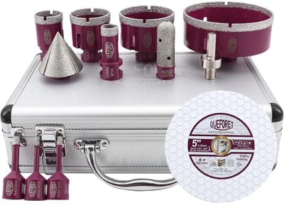 Diamant Boor Set - Tegel Boren - Gaten Boren - 12 Delig Compleet - 6-110 mm