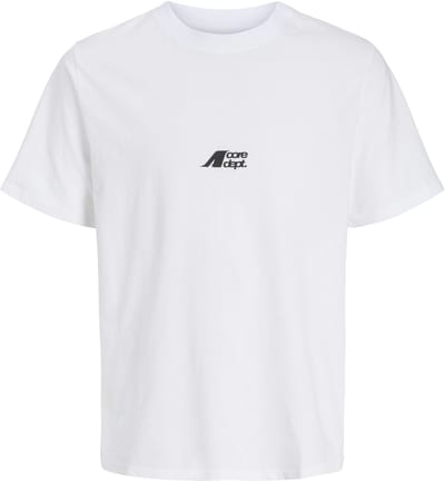 JACK&JONES - JCOTIER BACK PRINT TEE SS CREW NEC JNR - Jongens - T-shirts - wit - maat 152