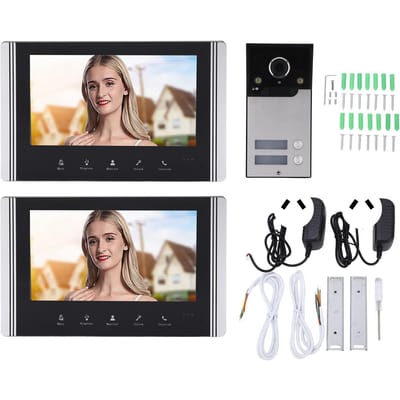 Video Deurbel Intercom Systeem 7in TFT LCD Scherm 120 graden Groothoek voor Huis Appartement