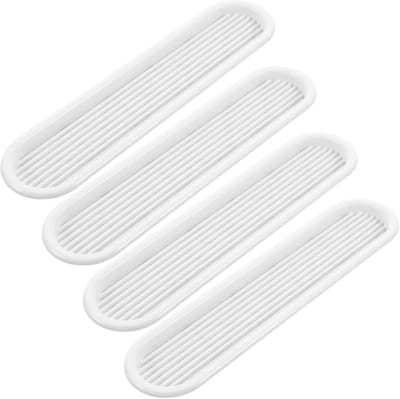 Garderobe ventilatieroosters - Meubel roosters - Vocht voorkomen - Duurzaam plastic - 4 stuks - Wit