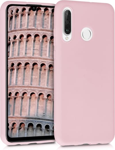 kwmobile telefoonhoesje geschikt voor Huawei P30 Lite - Hoesje voor smartphone - Back cover in vintage roze