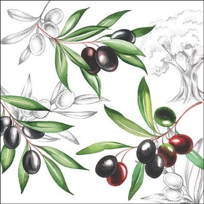 Ambiente - Lunch servetten - Olives