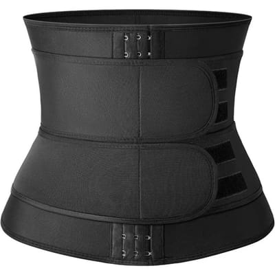 Ceinture de sudation amincissante pour le bas du dos et le ventre, gaine sauna, shaper de zone corporelle, corset amincissant, ceinture d'entraînement pour brûler les graisses abdominales S noir