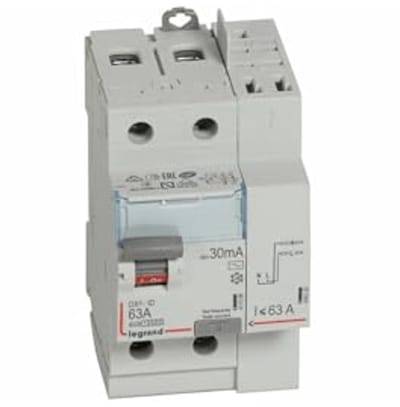 Differentiële schakelaar 2P 230V 30mA 63A voor stroomonderbreking en bescherming