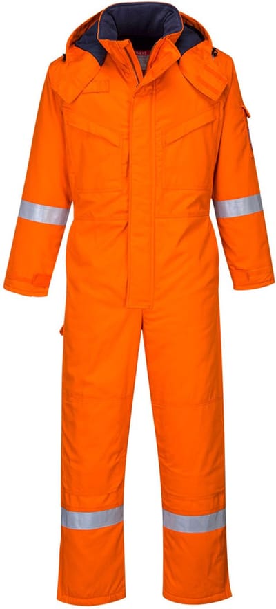 Portwest Vlamvertragende Antistatische Winteroverall FR53 - Oranje - XL