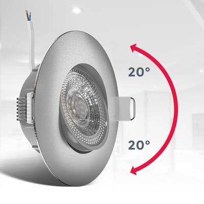 B.K.Licht - LED Inbouwspots - 12 stuks - dimbaar - kantelbaar - Ø9cm - 3.000K