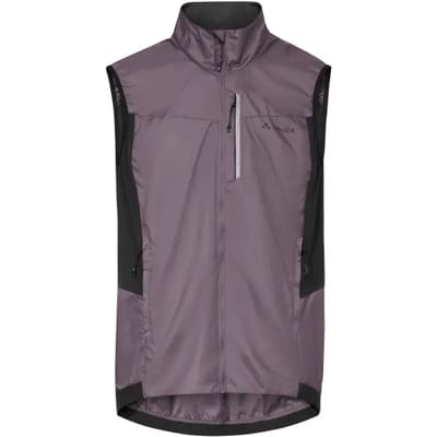 VAUDE Kuro Air Vest, fietsvest, heren fiets-sportvest, winddicht, capuchonloos, slim fit