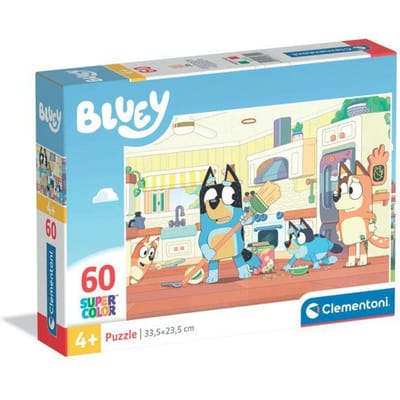 Clementoni Kinderpuzzel Bluey - Puzzel 60 Stukjes - Legpuzzel voor je Kind - Educatief Speelgoed - Kinderpuzzels en Puzzels voor Kinderen vanaf 4 Jaar