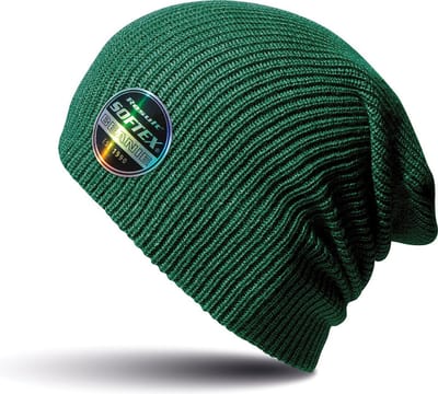 Warme gebreide Beanie wintermuts in het donkergroen voor volwassenen - Damesmutsen / herenmutsen - 100% polyacryl