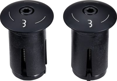 BBB Cycling Aluminium Stuurdoppen Fiets ScrewOn - Aluminium End Caps Racefiets & MTB - Voor ⌀ 18 - 22mm Sturen - 2 stuks - Zwart - BHT-97