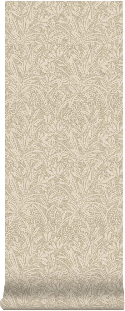 Laura Ashley Barley Behang - Planten - 10mx52cm - Beige
