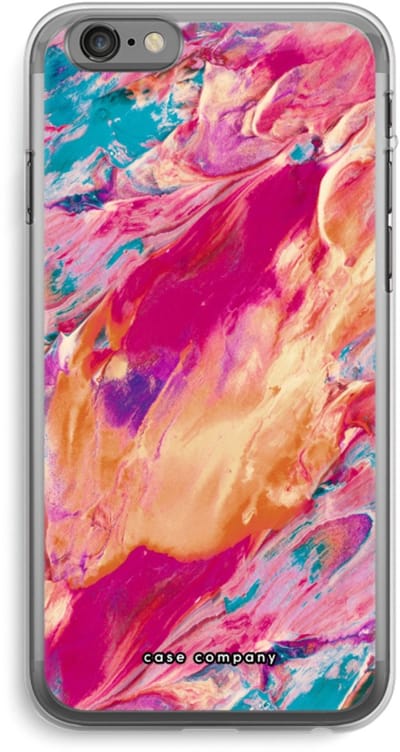 Case Company® - Hoesje geschikt voor iPhone 6 PLUS / 6S PLUS hoesje - Pastel Echoes - Soft Cover Telefoonhoesje - Bescherming aan alle Kanten en Schermrand