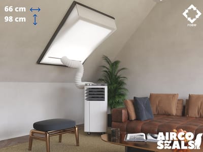 FDBW FK04 - Airco Raamafdichtingskit - 66 x 98 cm - Geschikt voor Velux Tuimelvenster Dakraam
