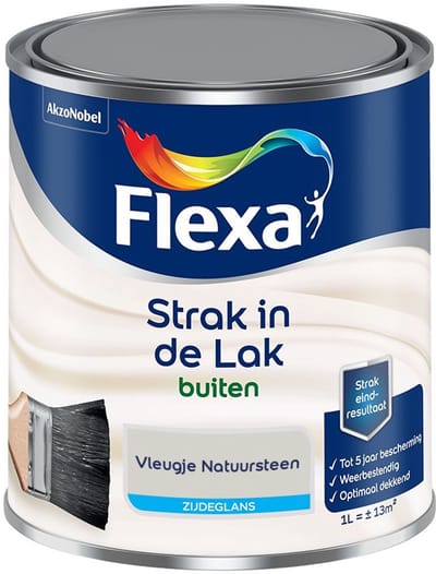 Flexa - Strak In De Lak Buitenlak Zijdeglans - Vleugje Natuursteen - Mengverf - 1 L