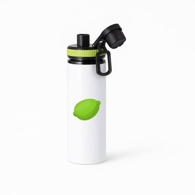 Hacebo® - Limoen waterfles met draaidop groen - Fruitschaal - Fruit liefhebbers - Vrucht - citrus - gezond eten - water fles - 850ML