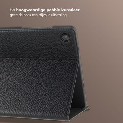 Selencia Tablet Hoes - Geschikt voor Samsung Galaxy Tab A11 Plus - tablet Bookcase - Zwart