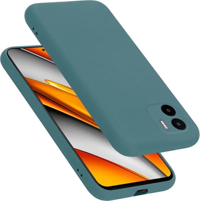 Cadorabo Hoesje geschikt voor Xiaomi RedMi A1 in LIQUID GROEN - Beschermhoes gemaakt van flexibel TPU silicone Case Cover