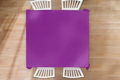 Tafelkleed - Tafellaken - 180x180 cm - Paars - Kleuren - Effen - Binnen en Buiten