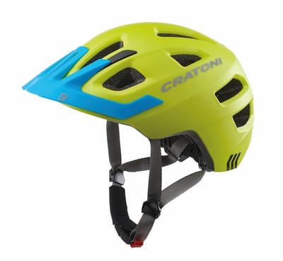 Cratoni Maxster Pro Helm Kinderen, lime/blue matte Hoofdomtrek S/M | 51-56 cm