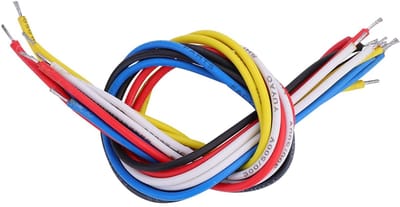 Allecto - E-Gitarren Draad - Hoogwaardige Gitaar Kabels - Geschikt voor Rock en Blues - 9cm/19cm - Draad voor Muzikanten - 10 Stukken